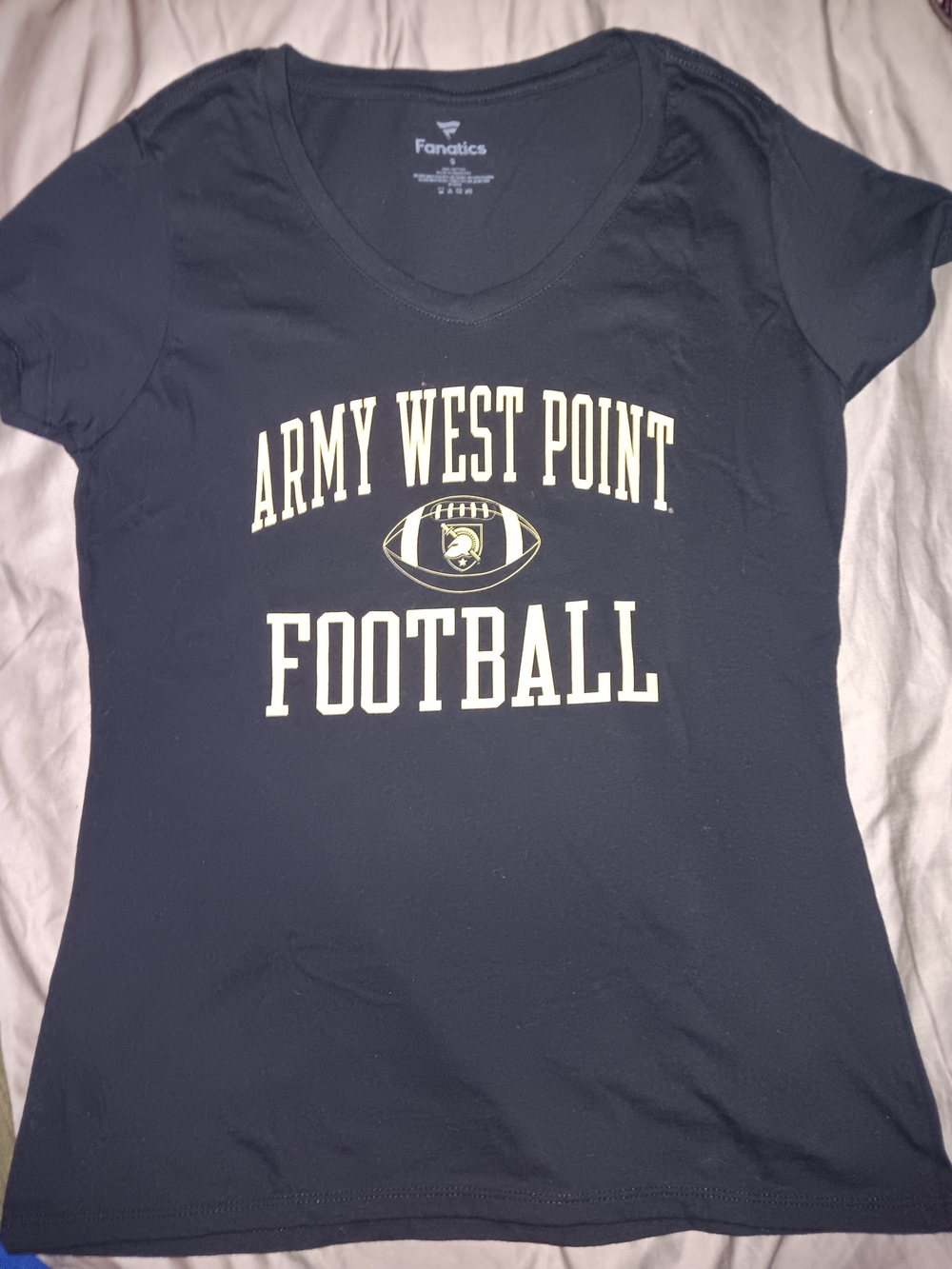 Fanatics Army West Point Football Navy Tee with Gold Print